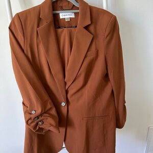 Brown Calvin Klein Suit